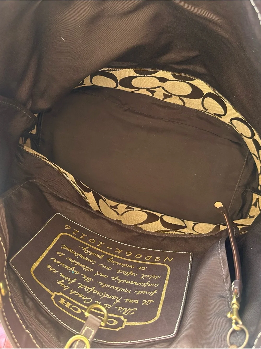 Coach Signature Canvas Tote in Brown and Tan 2006
